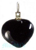 Heart Pendant With Sterling Silver Plated  Loop - click here for large view